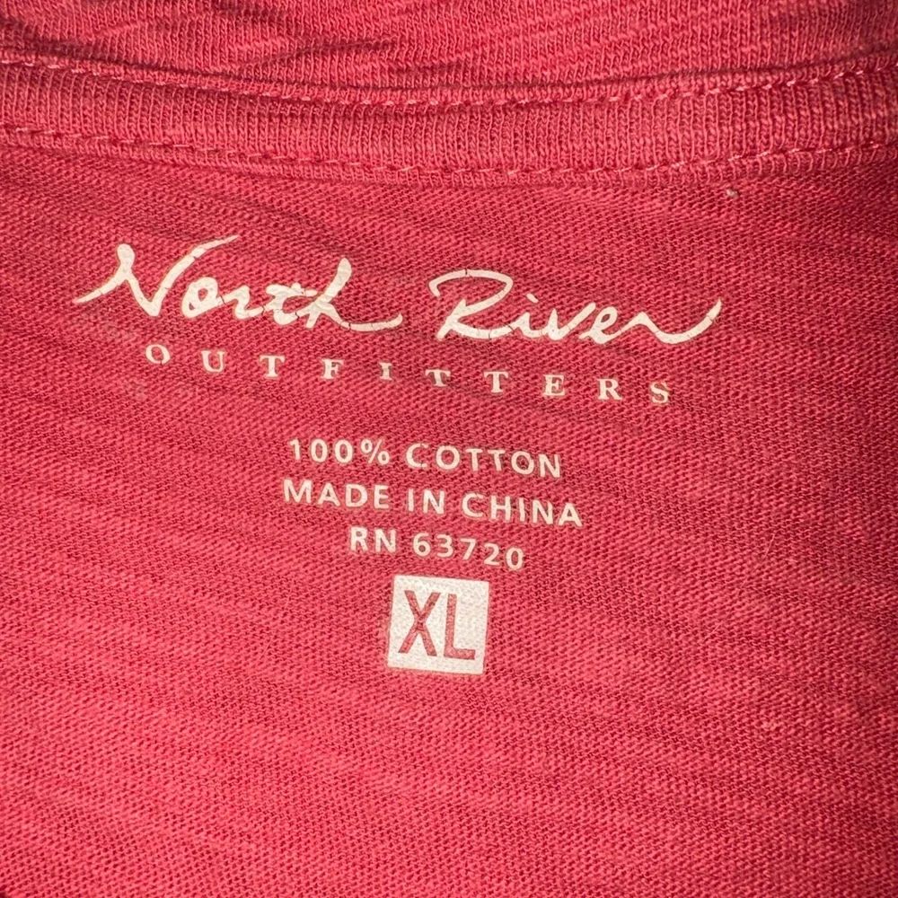 North River Outfitters short Sleeve V-Neck Tee 100% cotton XL - Picture 2 of 7